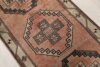 4x13 Red Gray Wool Turkish Runner, 4x13 Muted Oushak Runner, 4x13 Bohemian Runner, Handmade Rug, Vintage Runner, Patterned Runner, Faded Rug - Görsel 4