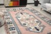 6x9  Pink Turkish Rug, 6x9 Oushak Area Rug, Bedroom Handmade Rug,Boho Rug, Dining Room Vintage Rug, Kitchen Rug, Living Room Rug,Antique Rug - Görsel 4