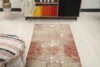 3x11 Red Muted Turkish Runner, 3x11 Oushak Runner, Boho Runner, Handmade Rug, Vintage Rug, Kitchen Soft Runner, Corridor Runner, Outdoor Rug - Görsel 6