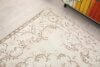 5x9 Beige Brown Turkish Rug, 5x9 Oushak Floral Rug, Handmade Wool Rug, Distressed Rug, Faded Area Rug, Vintage Rug, Kitchen Rug, Bedroom Rug - Görsel 7