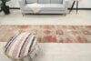 3x11 Red Muted Turkish Runner, 3x11 Oushak Runner, Boho Runner, Handmade Rug, Vintage Rug, Kitchen Soft Runner, Corridor Runner, Outdoor Rug - Görsel 9