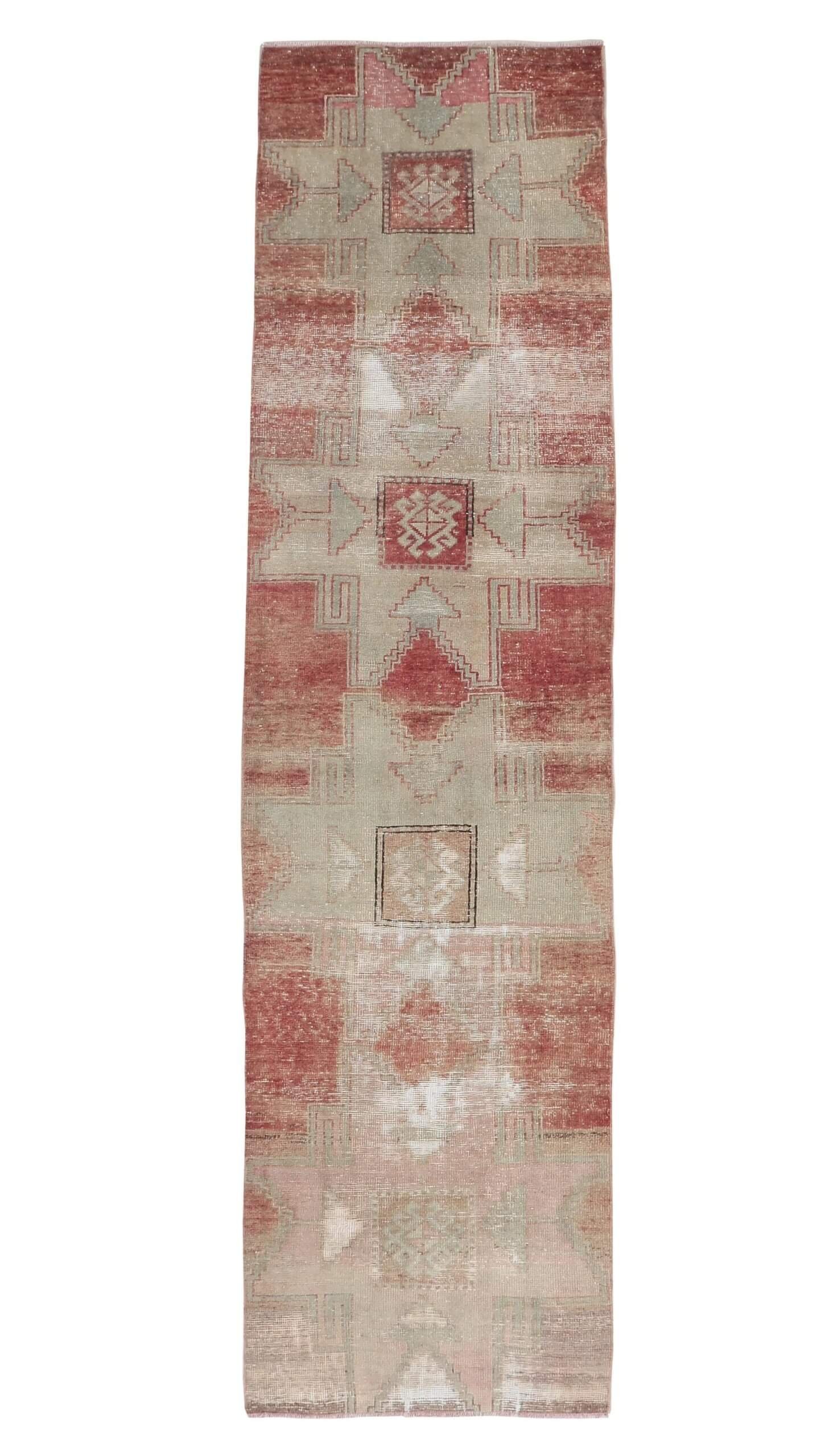 3x11 Red Muted Turkish Runner