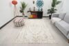 5x9 Beige Brown Turkish Rug, 5x9 Oushak Floral Rug, Handmade Wool Rug, Distressed Rug, Faded Area Rug, Vintage Rug, Kitchen Rug, Bedroom Rug - Görsel 10