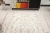 5x9 Beige Brown Turkish Rug, 5x9 Oushak Floral Rug, Handmade Wool Rug, Distressed Rug, Faded Area Rug, Vintage Rug, Kitchen Rug, Bedroom Rug - Görsel 6