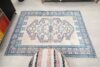 5x7 Beige Pink Blue Turkish Rug, 5x7 Handmade Oushak Runner, Bohemian Rug, Handmade Wool Rug, Antique Wool Area Rug, Vintage Rug,Kitchen Rug - Görsel 9