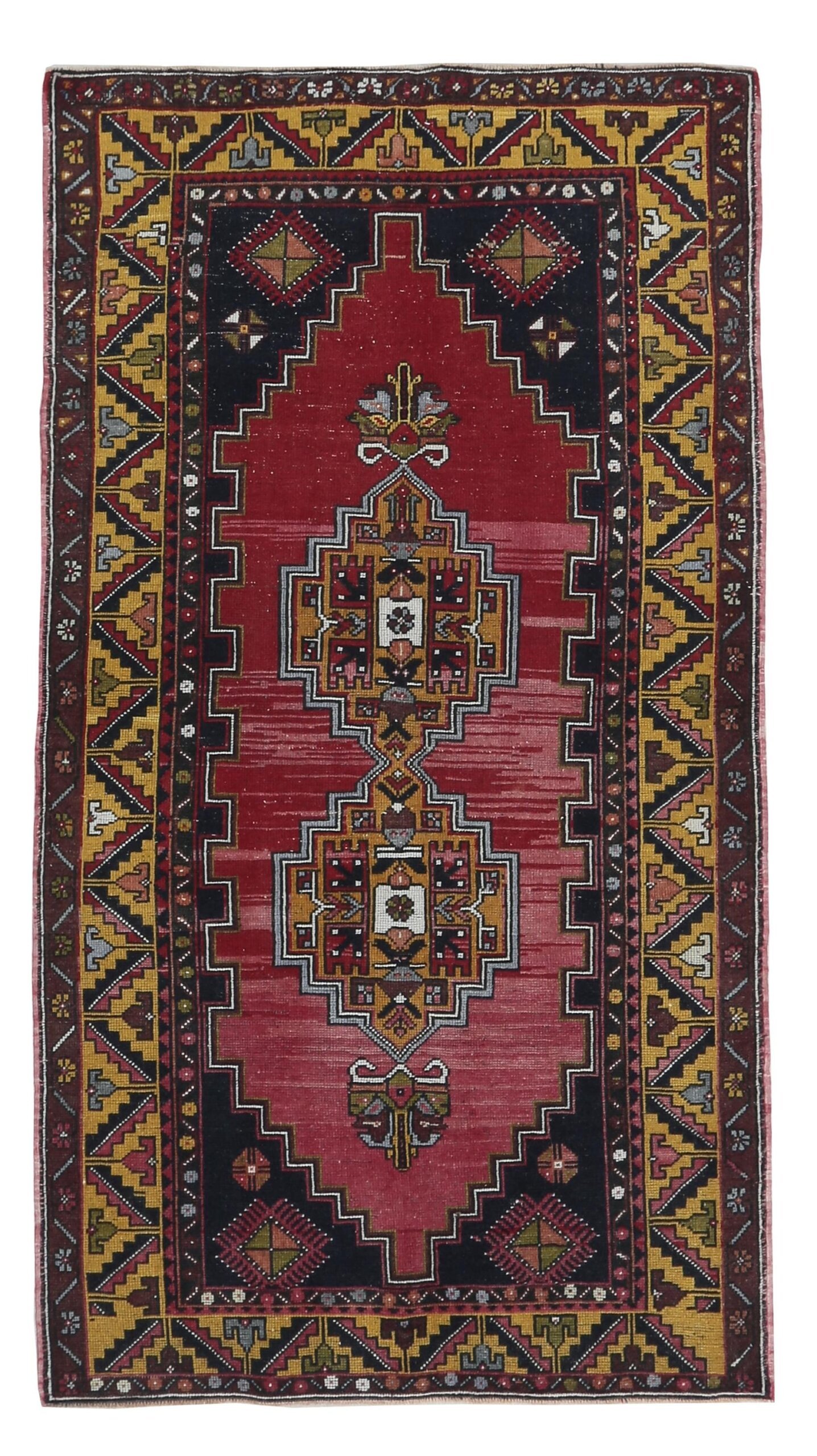 4x7 Red Black Turkish Rug