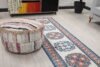 2x10 Turkish Beige Blue Red Runner, 2x10 Oushak Runner, Bohemian Runner, 2x10 Handmade Rug, Vintage Corridor Runner, Kitchen Hallway Runner - Görsel 4