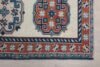 2x10 Turkish Beige Blue Red Runner, 2x10 Oushak Runner, Bohemian Runner, 2x10 Handmade Rug, Vintage Corridor Runner, Kitchen Hallway Runner - Görsel 6