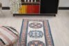 2x10 Turkish Beige Blue Red Runner, 2x10 Oushak Runner, Bohemian Runner, 2x10 Handmade Rug, Vintage Corridor Runner, Kitchen Hallway Runner - Görsel 7