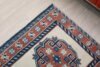 2x10 Turkish Beige Blue Red Runner, 2x10 Oushak Runner, Bohemian Runner, 2x10 Handmade Rug, Vintage Corridor Runner, Kitchen Hallway Runner - Görsel 8