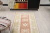 3x9 Pink Yellow Vintage Rug, 3x9 Oushak Runner, Bohemian Wool Runner, Handmade Rug, Antique Rug, Vintage Rug, Kitchen Runner, Hallway Runner - Görsel 7