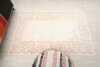 4x6 Beige Pink Turkish Rug, 4x6 Handwoven Wool Rug, Oushak Rug, Handmade Rug, Living Room Rug, Vintage Area Rug, Kitchen Rug,Dining Room Rug - Görsel 9