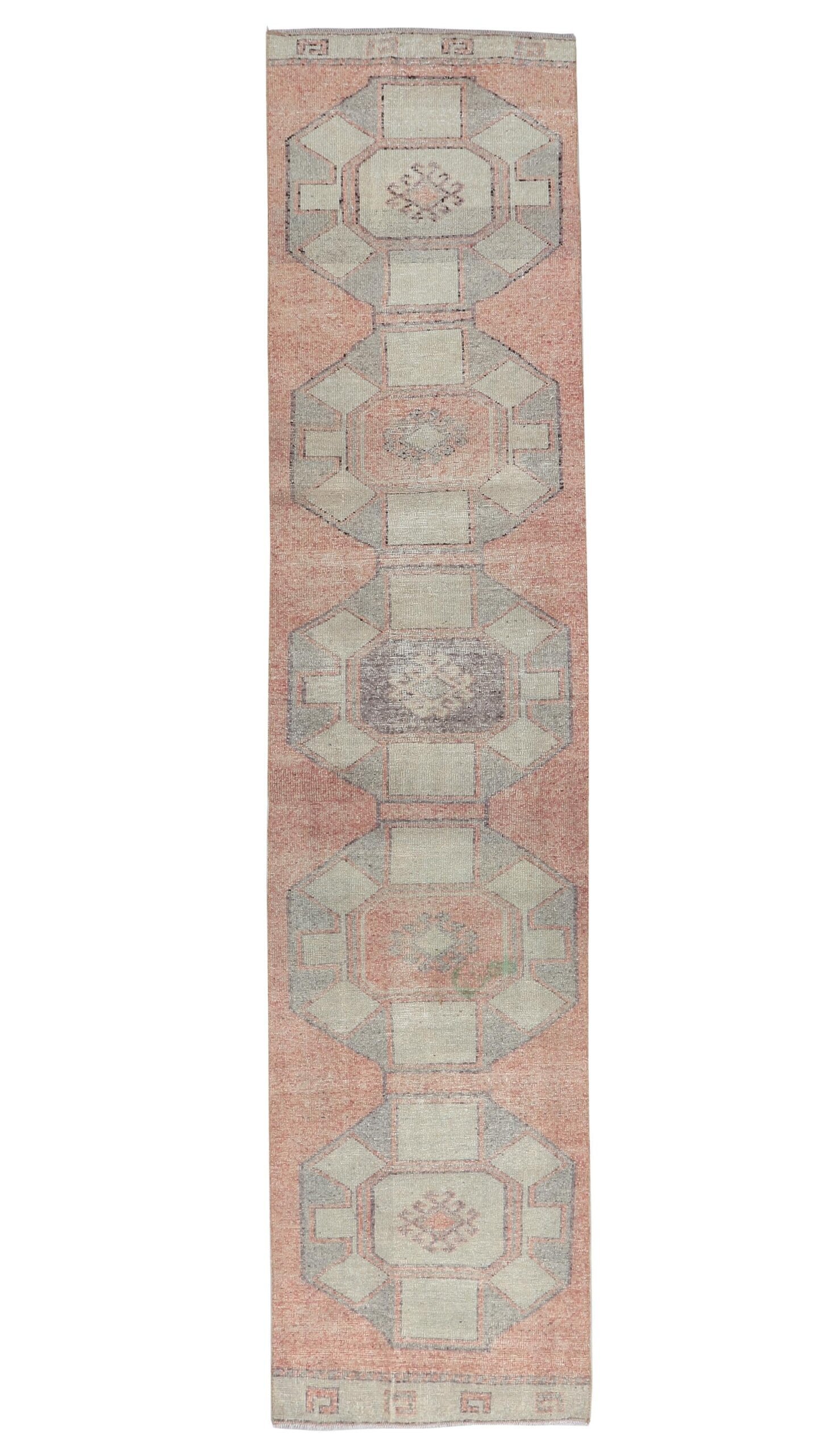 3x13 Red Beige Turkish Runner