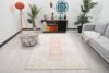 5x8 Turkish Beige Pink Blue Rug, 5x8 Handmade Area Rug, 5x8 Oushak Runner, Bohemian Rug, Antique Rug, Vintage Rug, Kitchen Livingroom Rug - Görsel 2