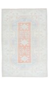 5x8 Turkish Beige Pink Blue Rug