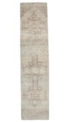3x13 Beige Brown Oushak Runner