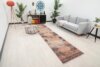 3x13 Red Brown Turkish Runner, 3x13 Oushak Wool Runner, 3x13 Bohemian Runner, Handwoven Rug, Vintage Wool Runner, Patterned Runner,Faded Rug - Görsel 3