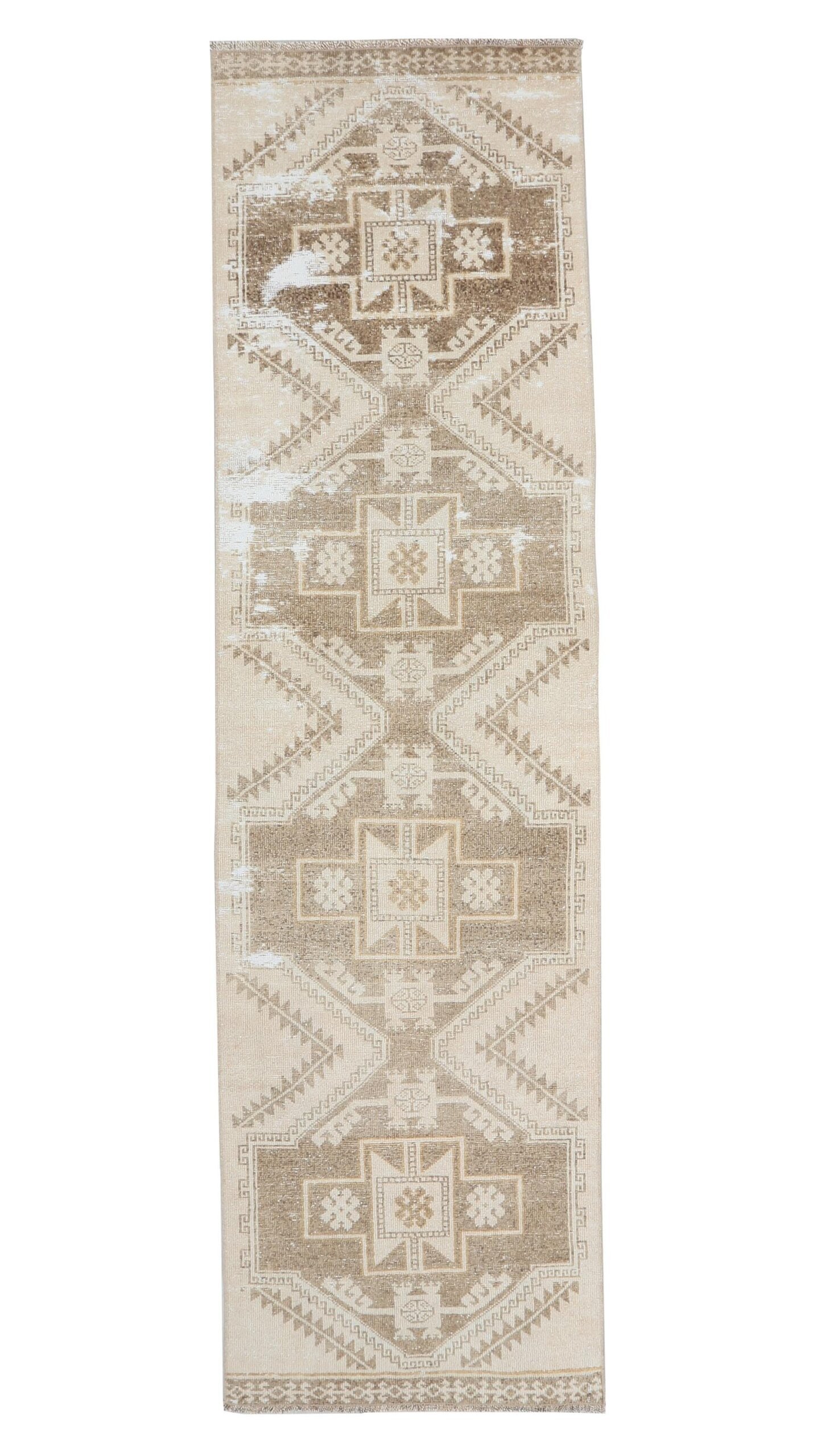 Vintage 3x11 Oushak Beige Rug
