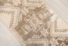Vintage 3x11 Oushak Beige Rug, Bohemian Turkish Wool Rug, Distressed Beige Brown Kitchen Runner Muted Earth Tone Hallway Carpet,Entryway Rug - Görsel 5