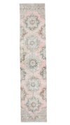 3x12 Floral Pink Brown Vintage Runner