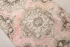 3x12 Floral Pink Brown Vintage Runner, 3x12 Boho Runner, Oushak Runner, Handmade Rug, Turkish Runner,Kitchen Runner,Neutral Runner,Faded Rug - Görsel 5