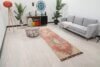 3x10 Red Beige Turkish Runner, 3x10 Oushak Runner, Turkish Bohemian Runner, Handmade Rug,Antique Wool Rug, Kitchen Runner, Hallway Runner - Görsel 3