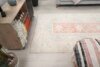 5x8 Turkish Beige Pink Blue Rug, 5x8 Handmade Area Rug, 5x8 Oushak Runner, Bohemian Rug, Antique Rug, Vintage Rug, Kitchen Livingroom Rug - Görsel 9