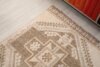 Vintage 3x11 Oushak Beige Rug, Bohemian Turkish Wool Rug, Distressed Beige Brown Kitchen Runner Muted Earth Tone Hallway Carpet,Entryway Rug - Görsel 8