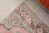 3x12 Floral Pink Brown Vintage Runner, 3x12 Boho Runner, Oushak Runner, Handmade Rug, Turkish Runner,Kitchen Runner,Neutral Runner,Faded Rug - Görsel 8