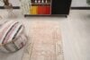 3x10 Pink Beige Turkish Runner, 3x10 Oushak Runner, Bohemian Runner, 3x10 Handmade Rug, Corridor Runner, Kitchen Wool Runner, Hallway Runner - Görsel 7