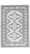 7x10 Oushak Beige Blue Rug